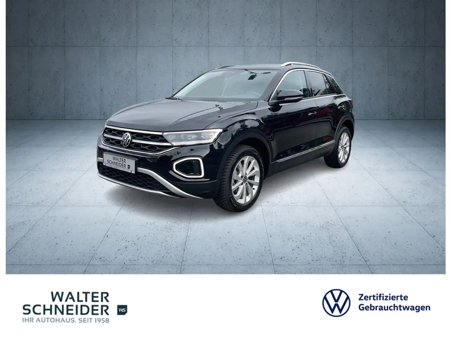 Volkswagen T-Roc 1.5 TSI DSG Style Navi LEDplus AHK Schwarz - 1