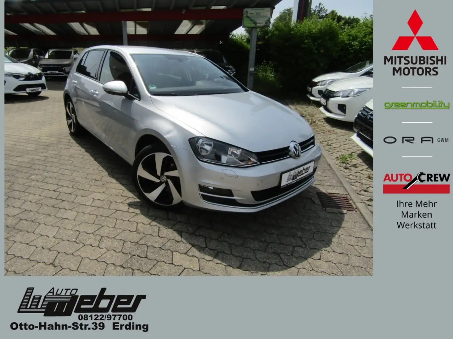 Volkswagen Golf VII 2.0 TDI BMT DSG Allstar NAVI SHZ GRA PDC Silber - 1