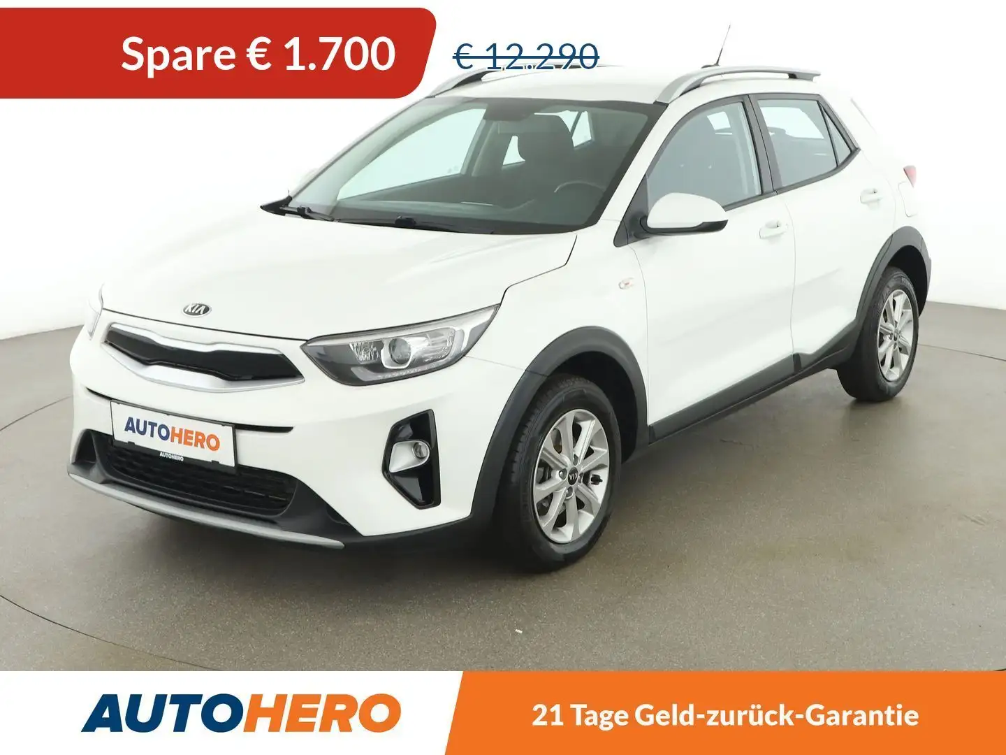 Kia Stonic 1.2 Silber *CAM*CARPLAY&AUTO*KLIMAAUTO* Weiß - 1