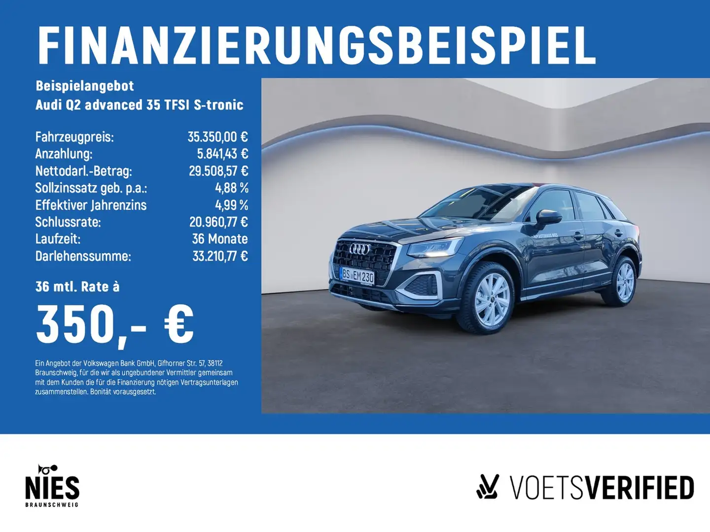Audi Q2 advanced 35 TFSI S-tronic LED+NAVI+SHZ Gris - 2