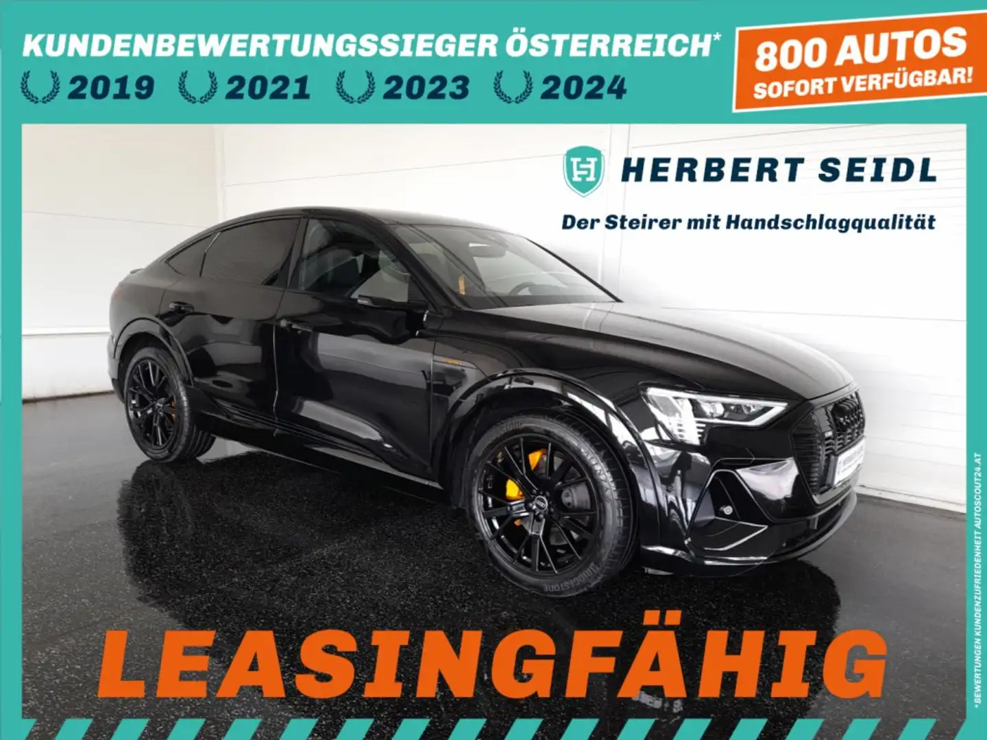 Audi e-tron SB 55 quattro S-LINE BLACK EDITION *NP: € 106.401,- / MATRIX-LED / 21 ZOLL / MEMORY SPORTSITZ / HEAD-UP / SPORTLENKRAD* Schwarz - 1