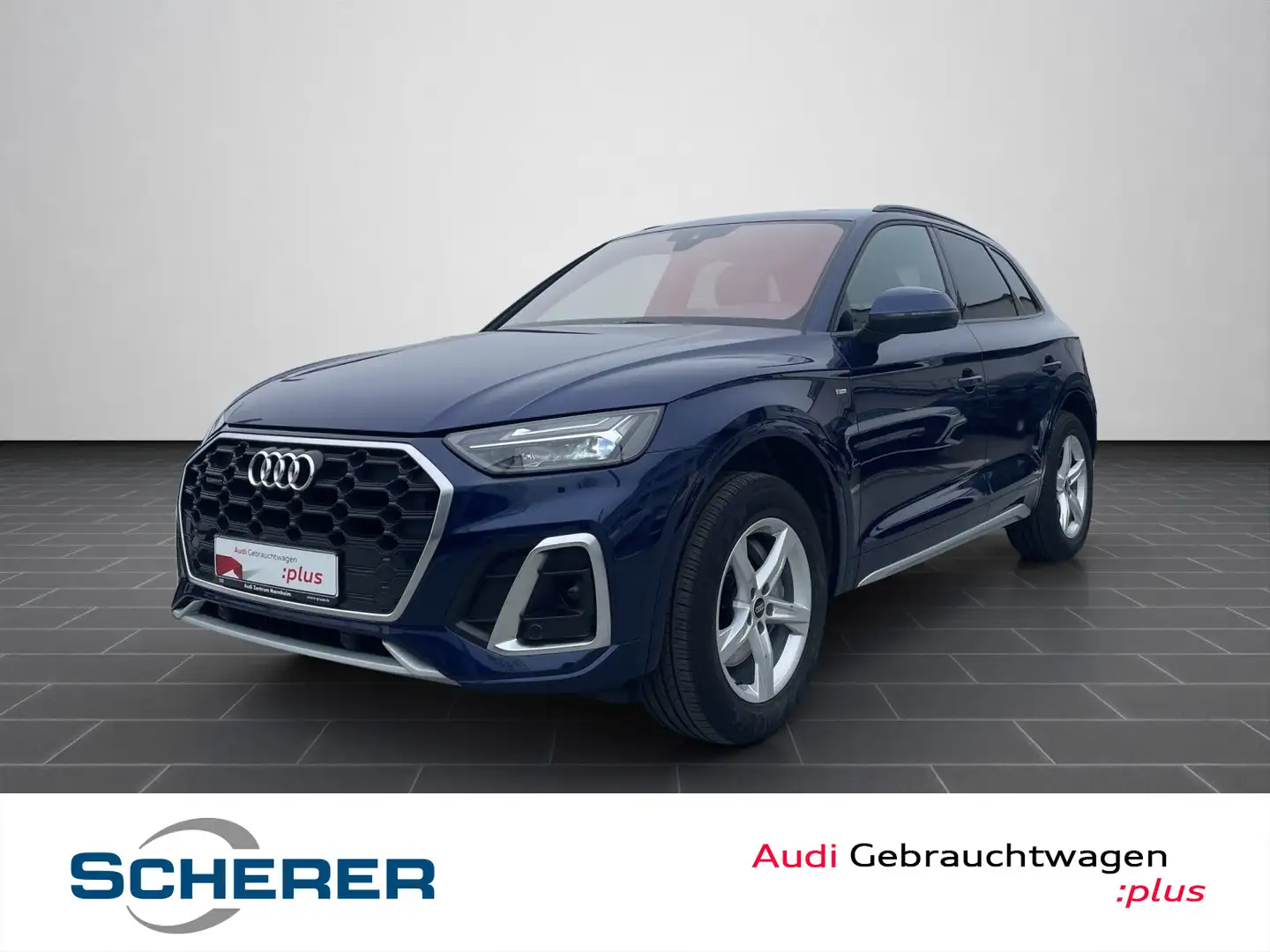 Audi Q5 40 TDI quatt S tron. B&O HUD PANO RFK Blau - 1