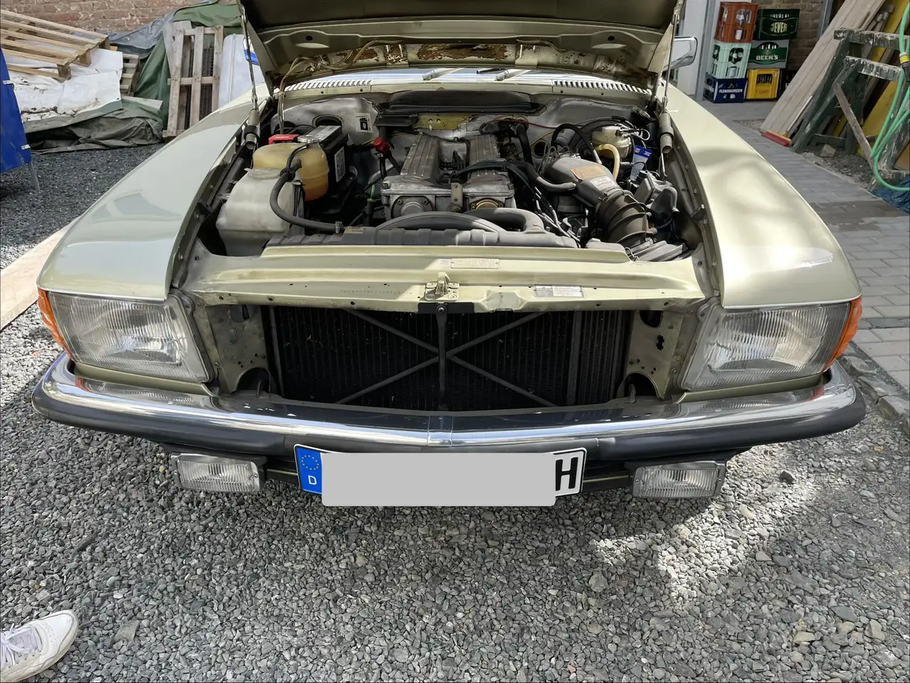 Mercedes-Benz SL 280 R107 E 28 Caprio H Kennzeichen Distelgrünmetallic, foto 4
