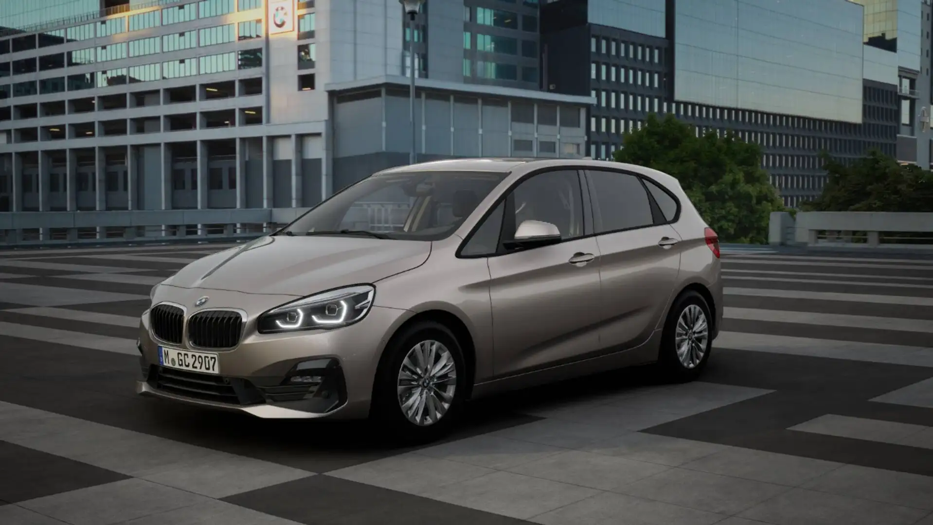BMW 218 i Active Tourer Advantage LED ParkAss Navi DAB Silber - 1
