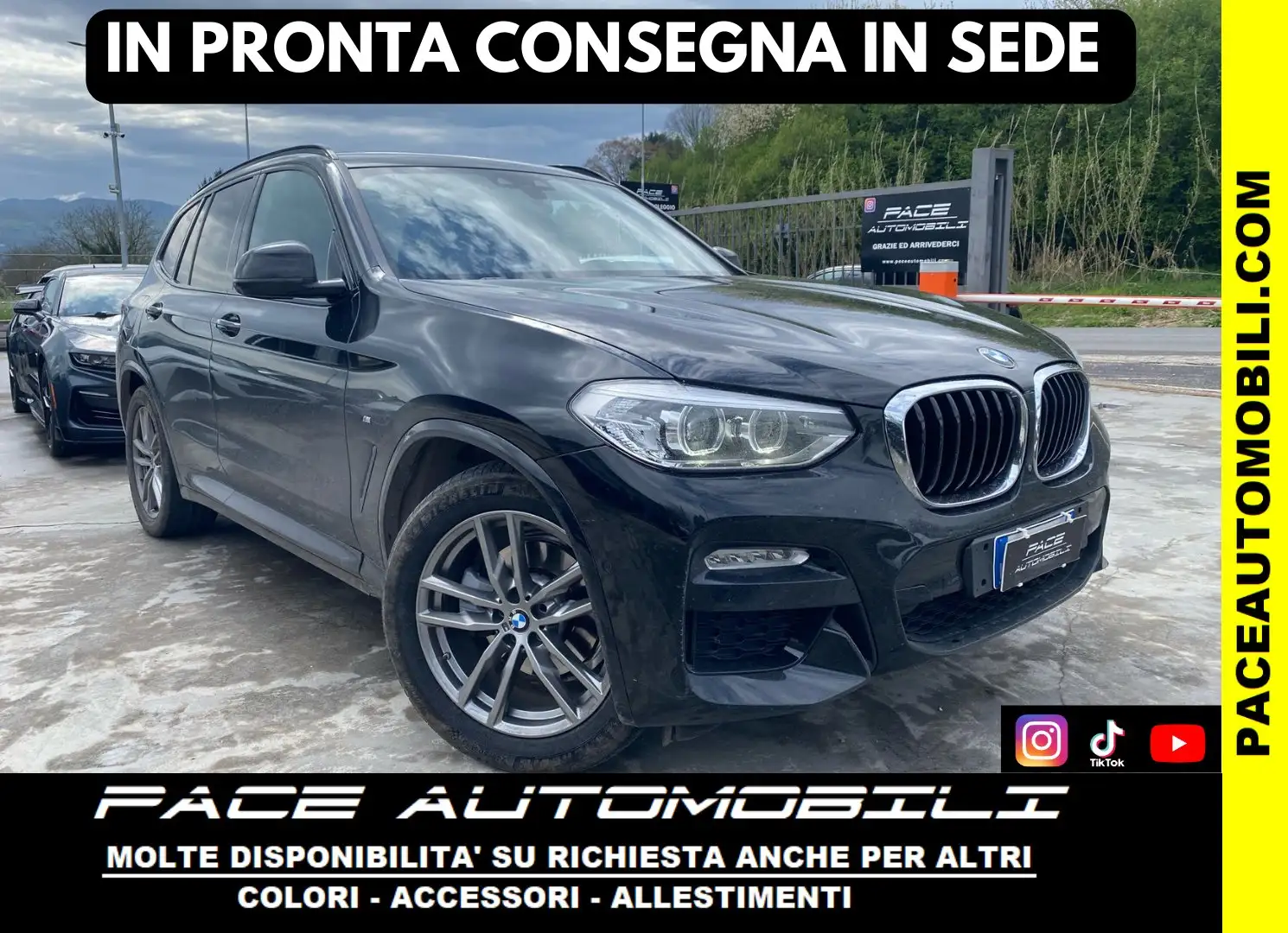 BMW X3 20D XDRIVE M SPORT MSPORT KAMERA 360° PDC PELLE Nero - 1