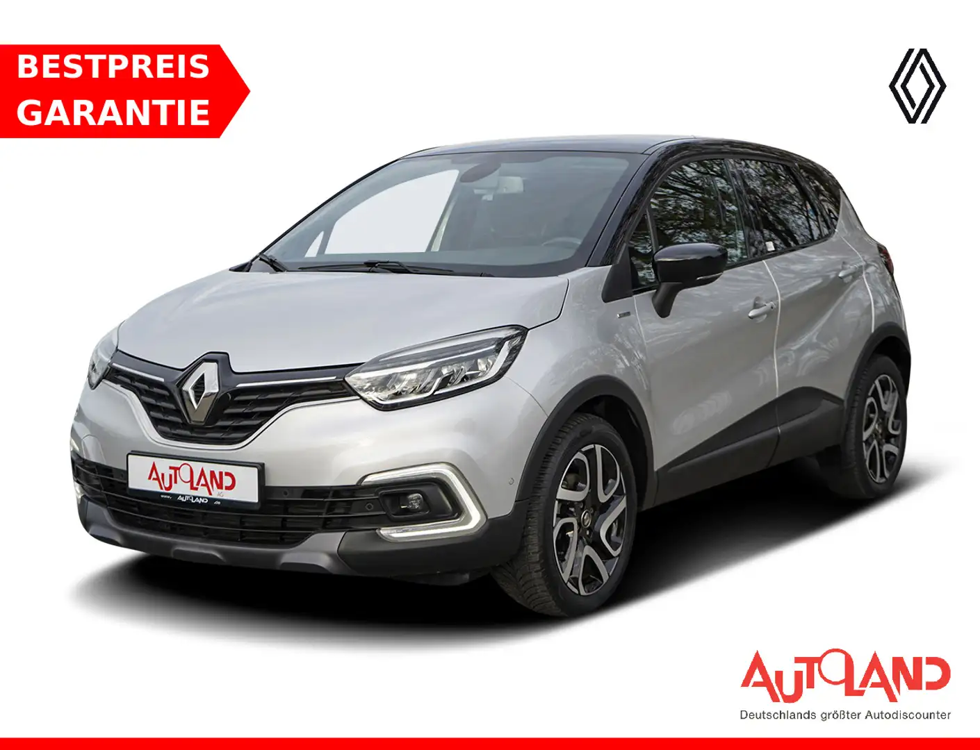 Renault Captur 1.3 TCe BOSE Edition EDC Navi LED PDC DAB Silber - 1