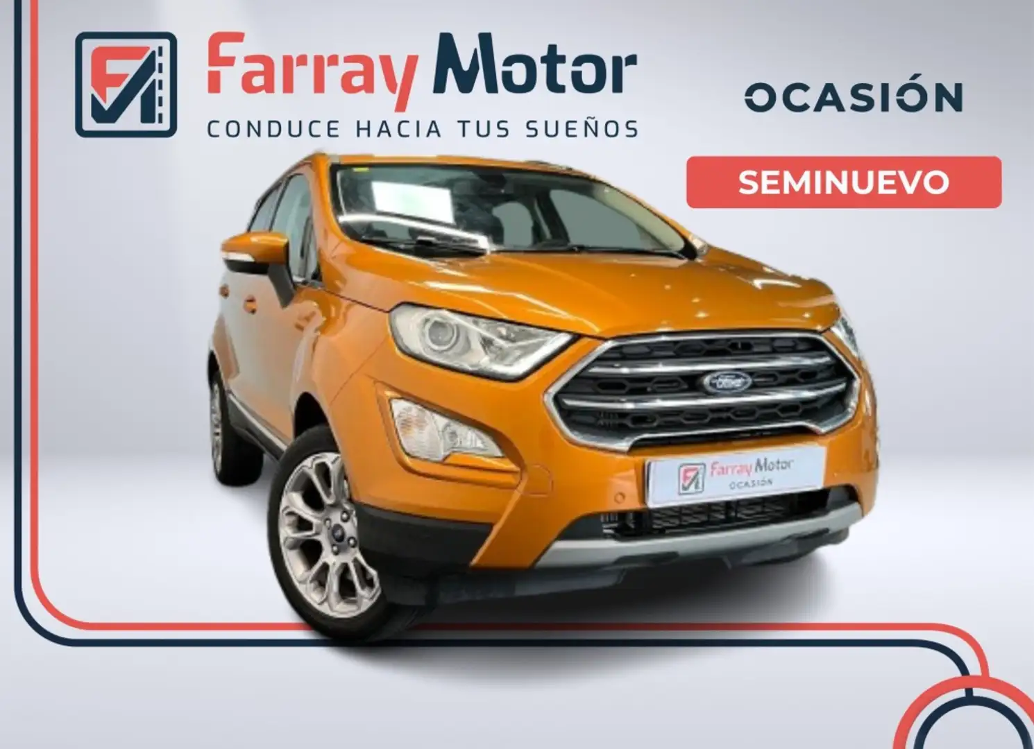 Ford EcoSport 1.0 EcoBoost Titanium S 125 Orange - 1