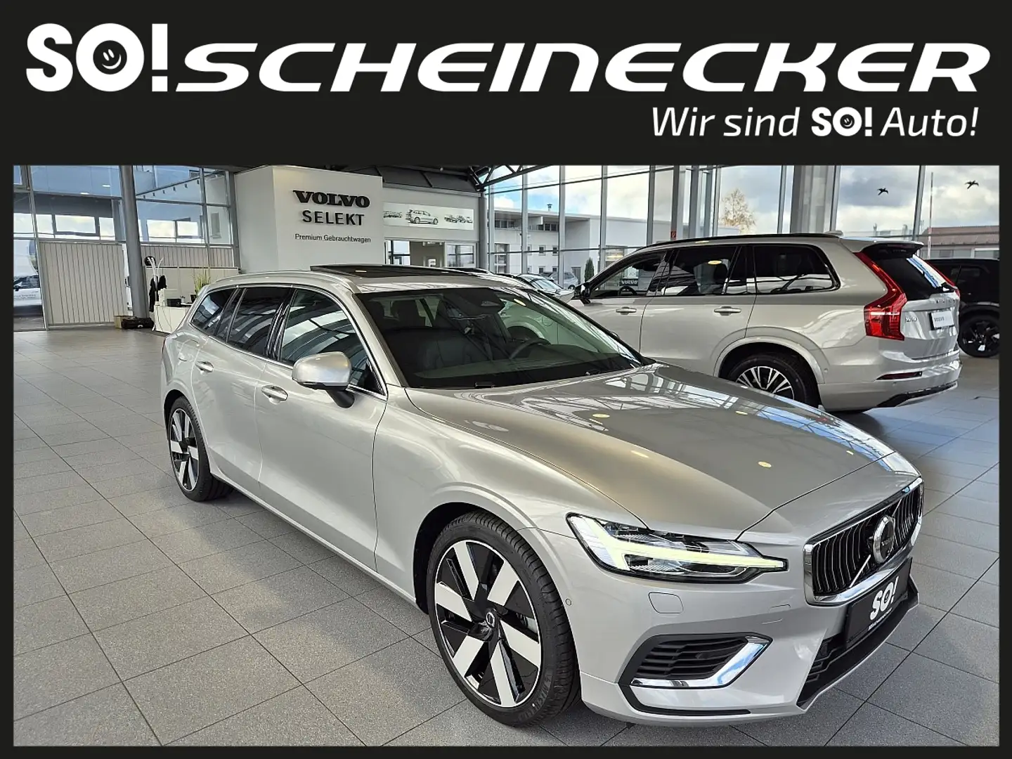 Volvo V60 T6 AWD PHEV Plus Bright Aut. Argent - 1