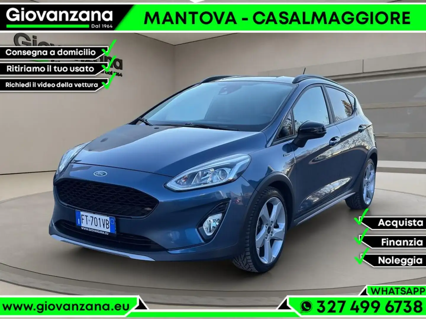 Ford Fiesta Active 1.0 ecoboost 100cv automatica neopatentati Blau - 1