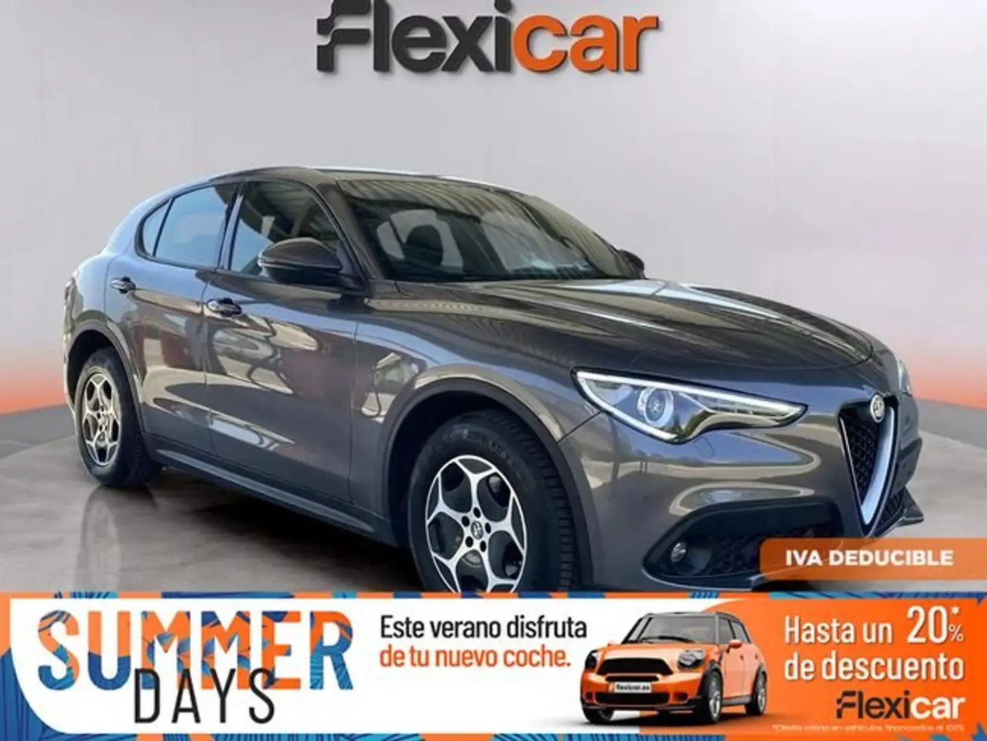 Alfa Romeo Stelvio 2.2+Diesel+118kW+%28160cv%29+SUPER+RWD Gris - 1