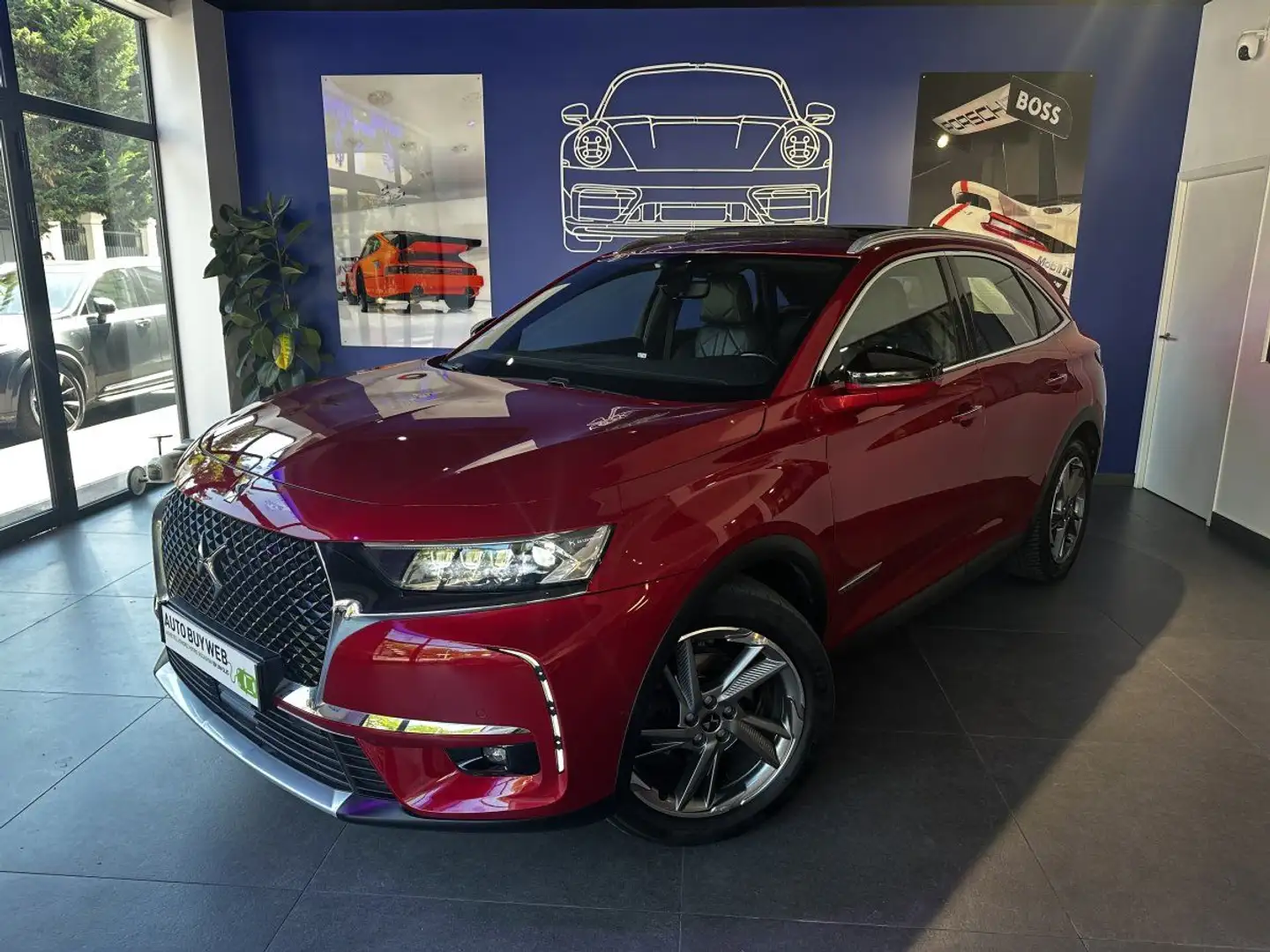 DS Automobiles DS 7 Crossback DS7 BlueHDi 180 EAT8 RIVOLI / ENTRETIEN / TOIT OUV Rouge - 1