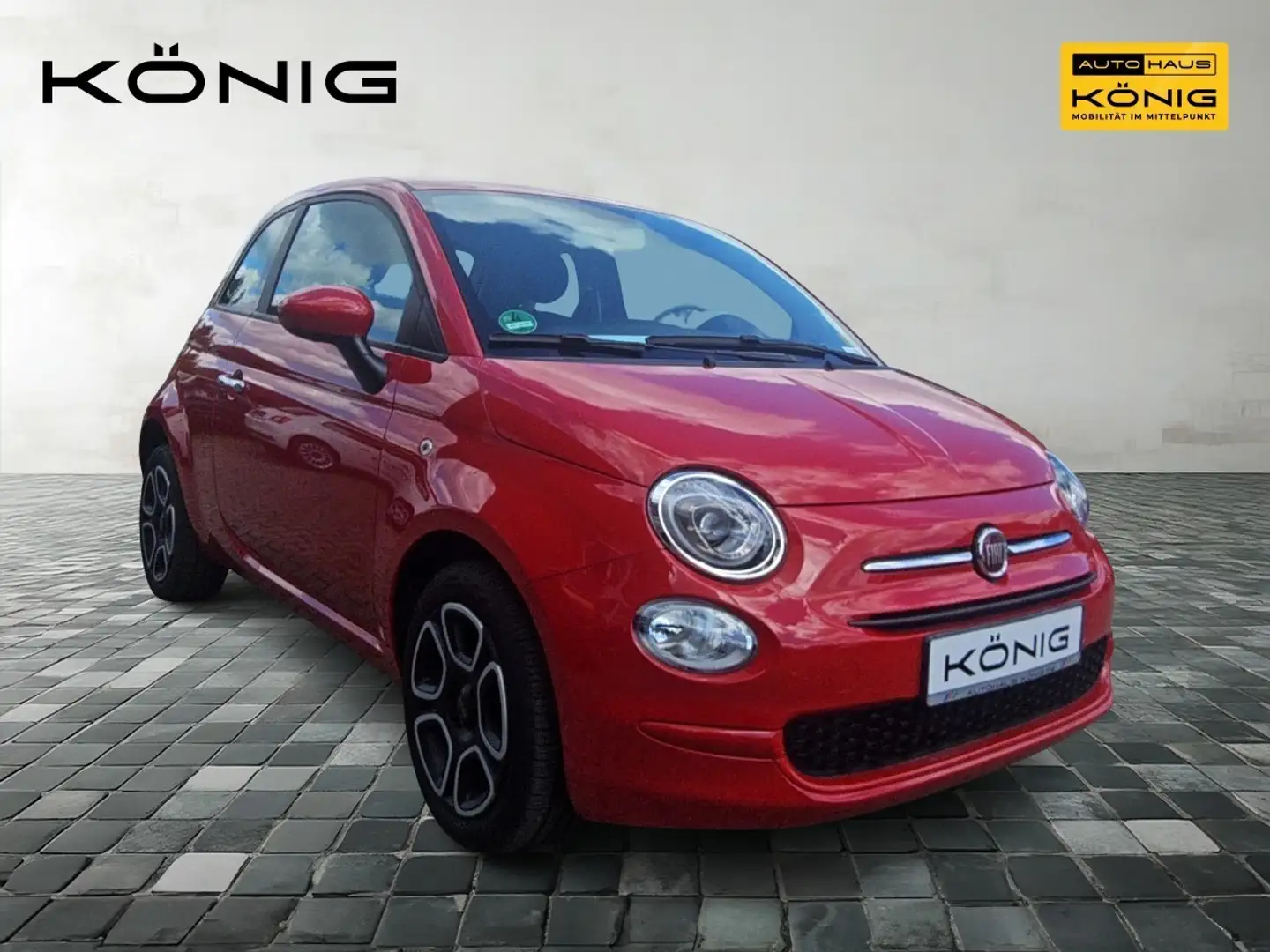 Fiat 500 MY22 1.0 GSE Hybrid CLUB 51kW (70PS) Rouge - 2