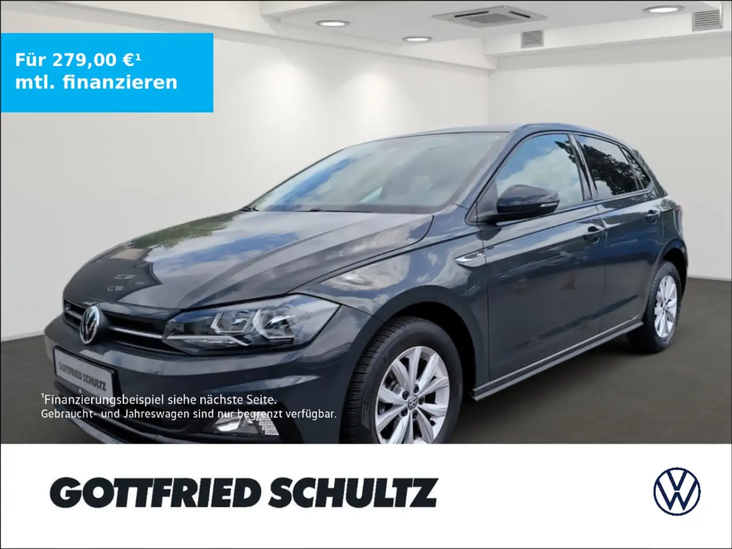 Volkswagen Polo VI 1.0 TSI Highline R-Line   PDC   Navi   SHZ Grau - 1