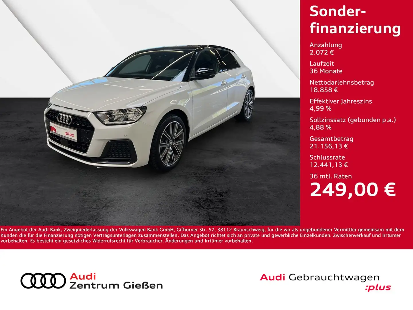 Audi A1 Sportback 25 TFSI S-tronic advanced smarthphone... bijela - 1
