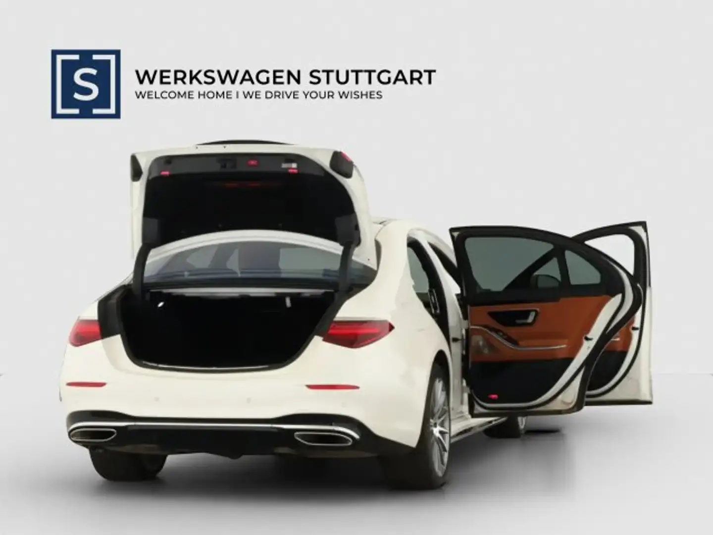 Mercedes-Benz S 580 e AMG Line 4Matic 4-Rad Lkg. Distr. TV Navi/Pano.-Dach/Distronic/Klima/LED/MBUX Entertainment/AIRMATIC DC/Sitzhzg./Leder Weiß - 1