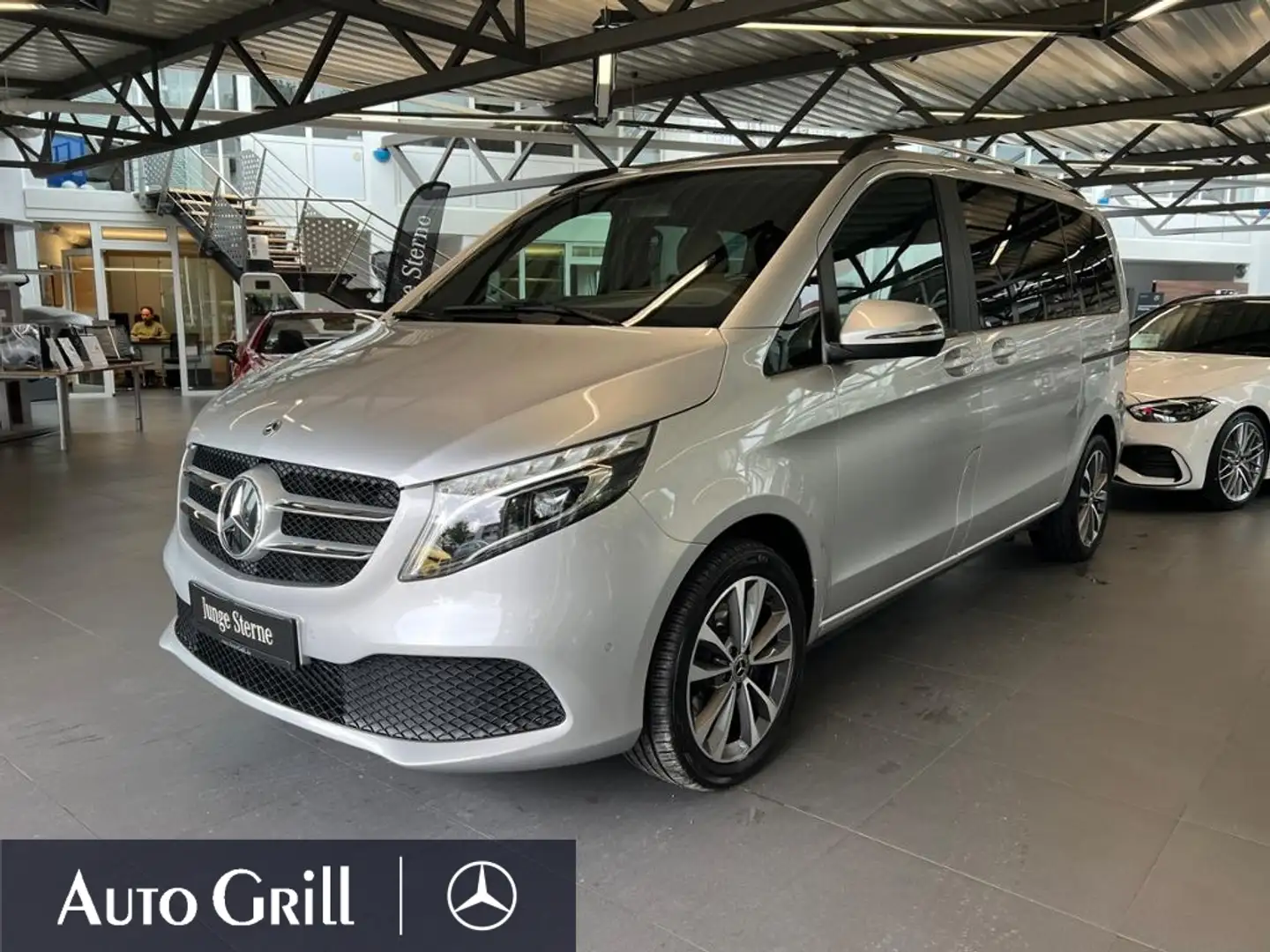 Mercedes-Benz V 300 d 4M 9G Edition Komp Burm MBUX DAB Stdhzg Zilver - 1