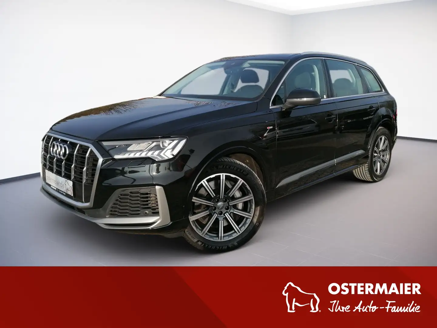 Audi Q7 55TFSIe quattro S-line MATRIX.NAVI.KAM.SideA.ViCo. Černá - 1
