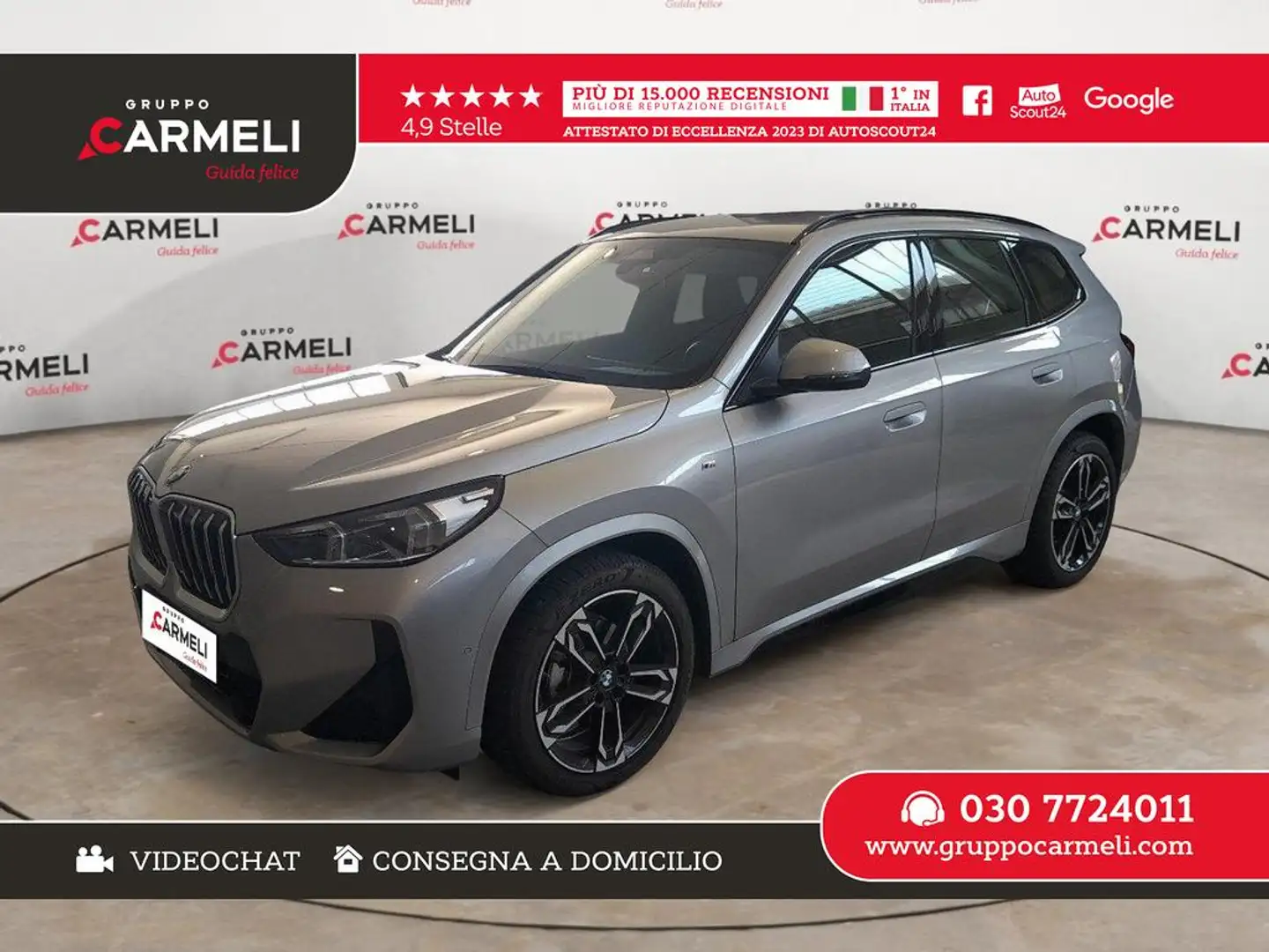 BMW X1 sdrive18d Msport auto Grigio - 1