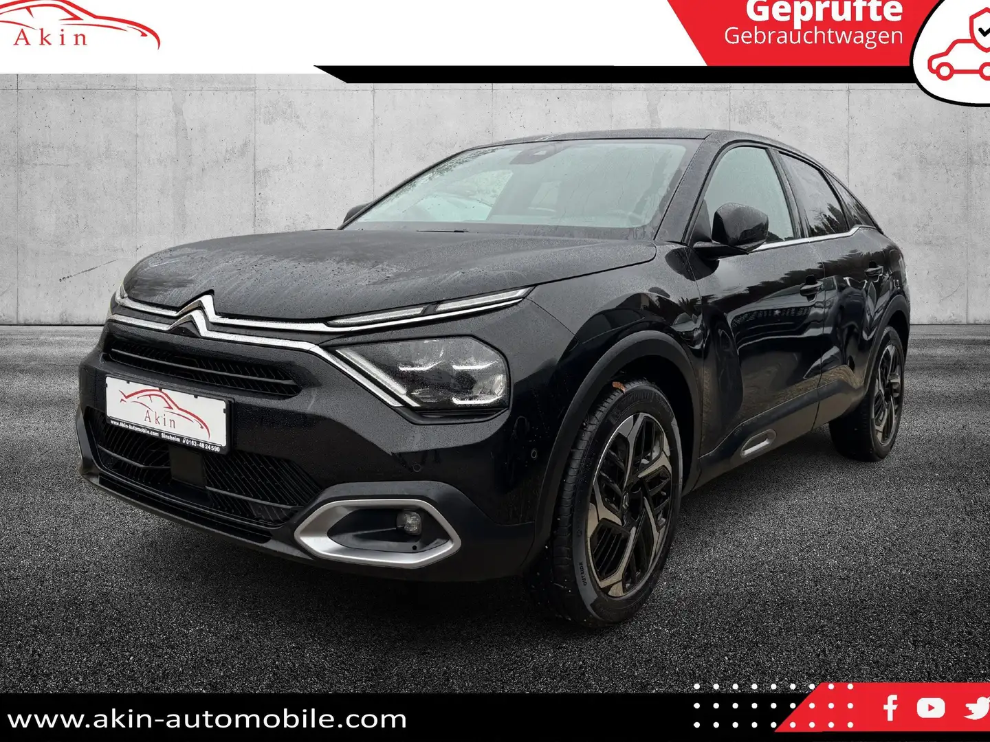 Citroen C4 LEDER/NAVI/PANO/HEAD-UP/KAMERA/PDC/ACC Schwarz - 1