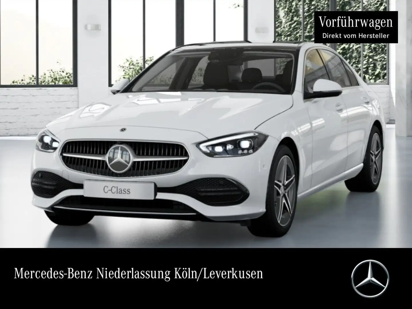Mercedes-Benz C 300 de AVANTG+PANO+360+AHK+BURMESTER+KEYLESS+9G Weiß - 1