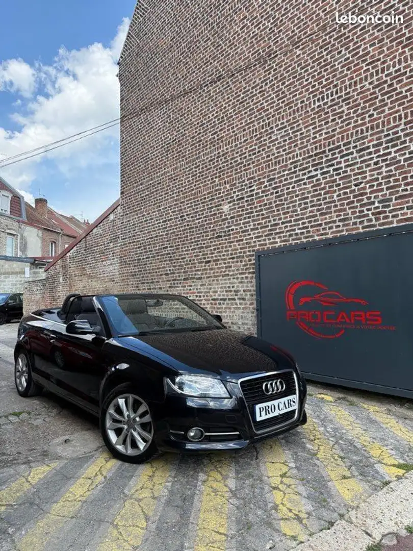 Audi A3 1,6 TDI Cabriolet Ambition luxe Noir - 1