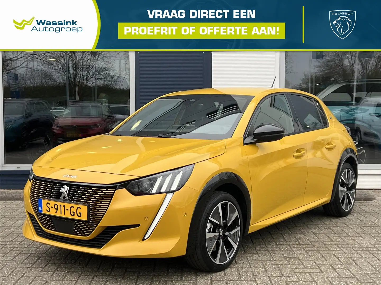 Peugeot e-208 EV 50kWh 136pk GT | Stoelverwarming | Navigatie | Jaune - 1