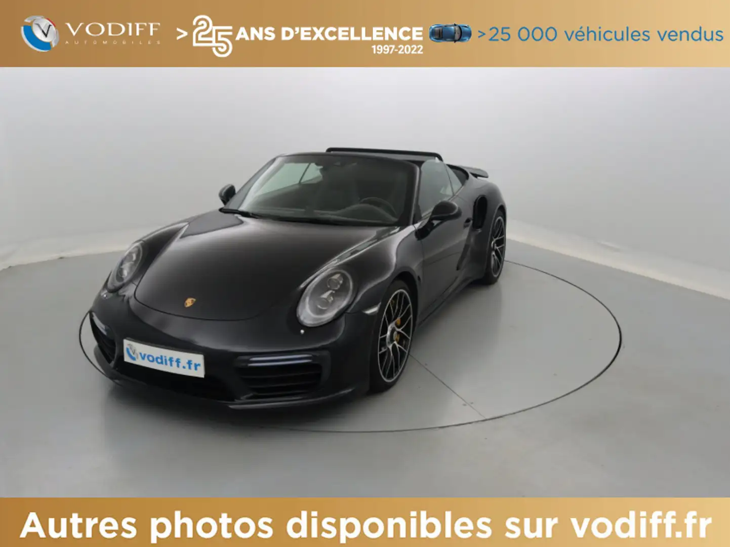 Porsche 991 TURBO S CABRIOLET 580 CV PDK Noir - 1