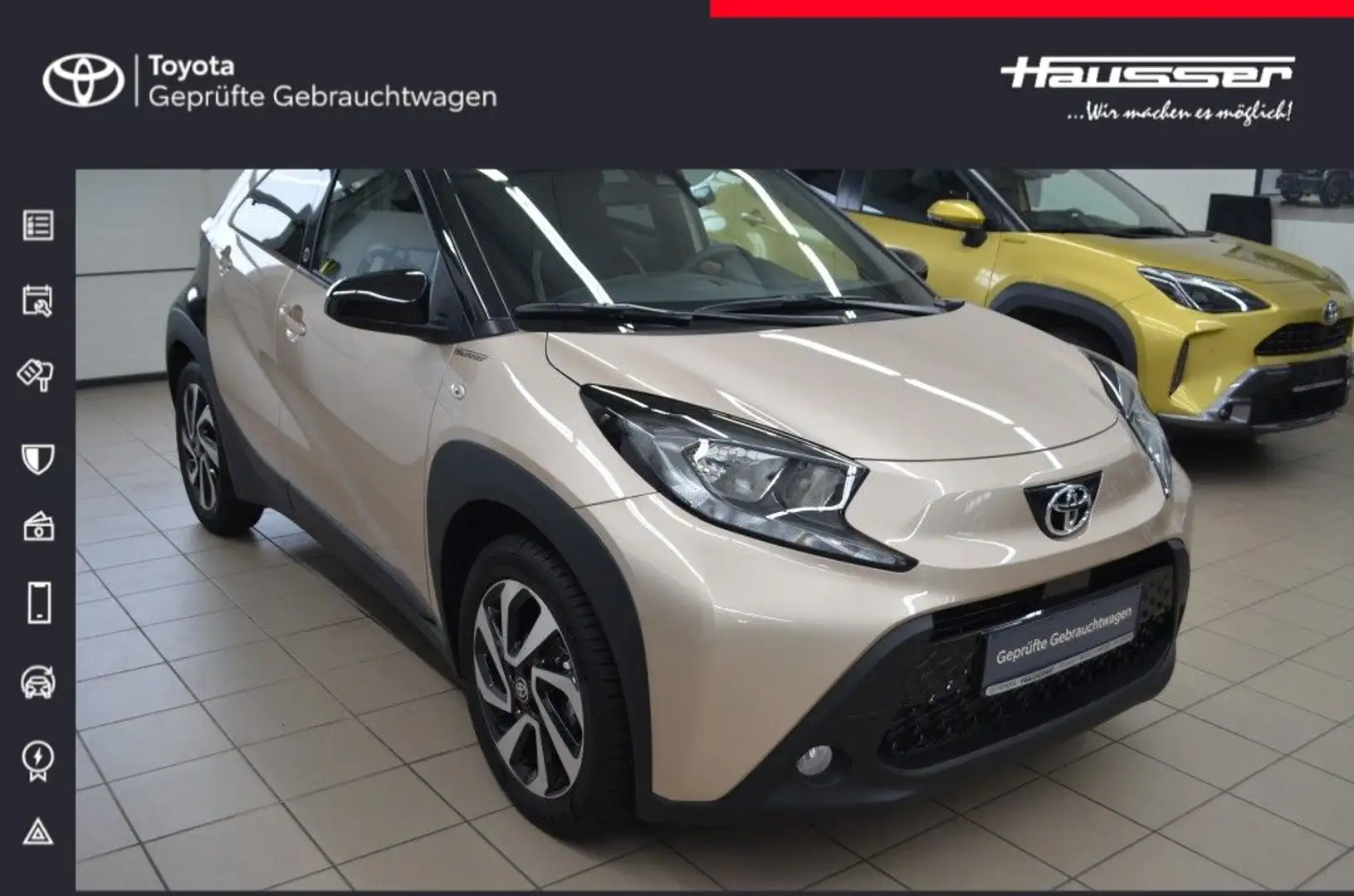 Toyota Aygo X 1.0 Automatik Team D*ALLWETTER*AHK f. FAHRRADTRÄGE Beige - 1