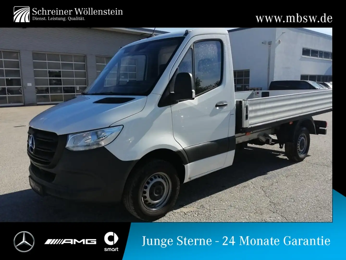 Mercedes-Benz Sprinter 315 Pritsche L2 *DAB*Staukästen*Klima* Blanc - 1