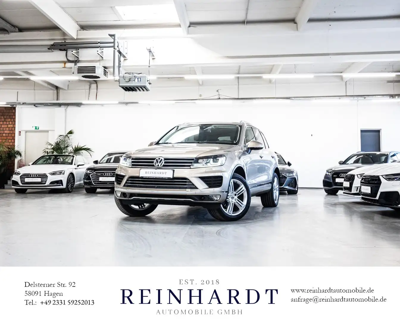 Volkswagen Touareg 3.0TDi R-LINE/ACC/SIDE/PANO/360/AHK/StHz Gold - 1