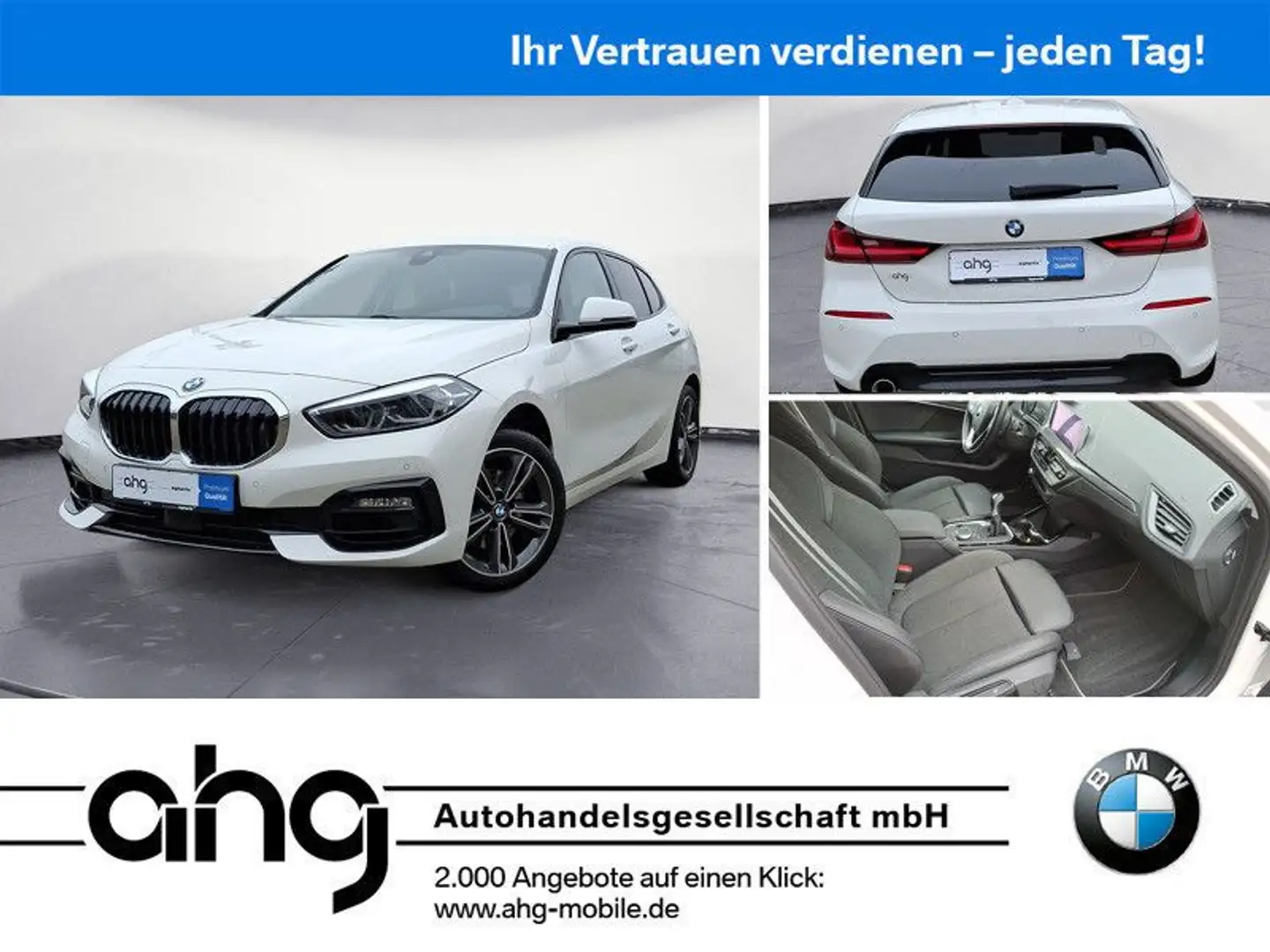 BMW 118 i Sport Line LED PDC Sportsitze Sitzheiz. DAB Weiß - 1