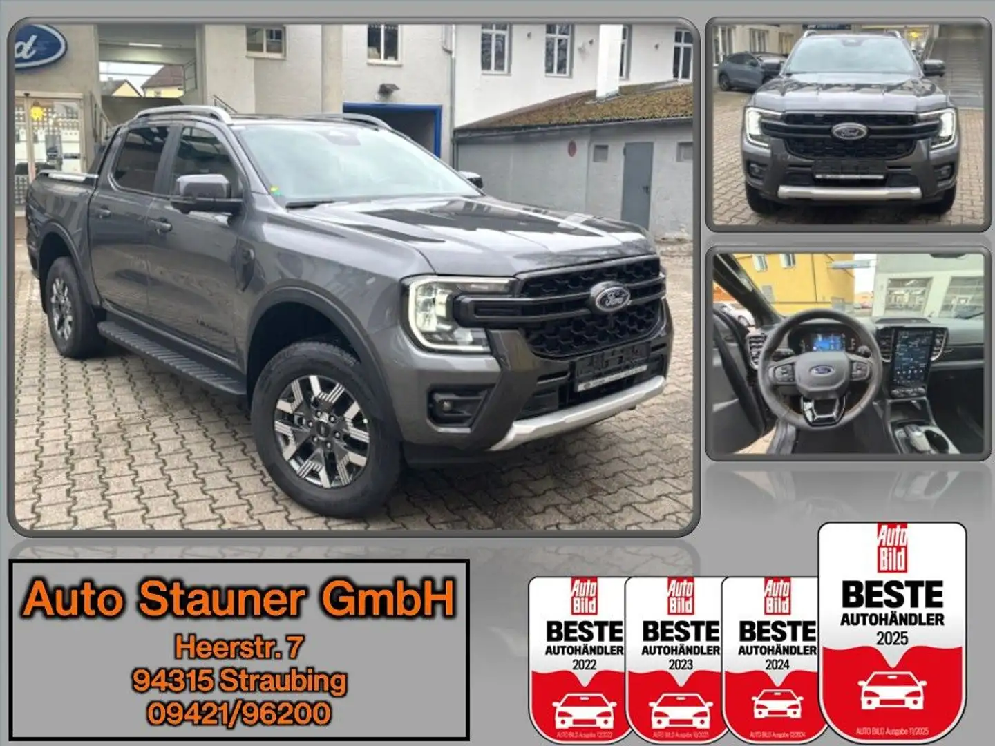 Ford Ranger 2.3 EcoBoost PHEV e-4WD DoKa Wildtrak*ACC Gri - 1