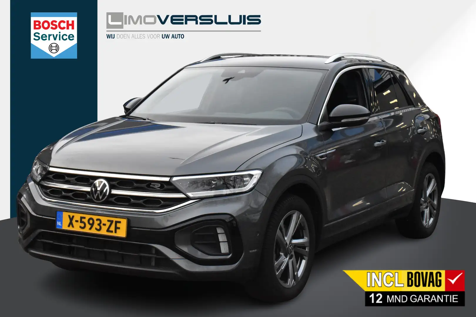 Volkswagen T-Roc 1.0 TSI R-Line Business 12-2022! Massagestoel | St Grijs - 1