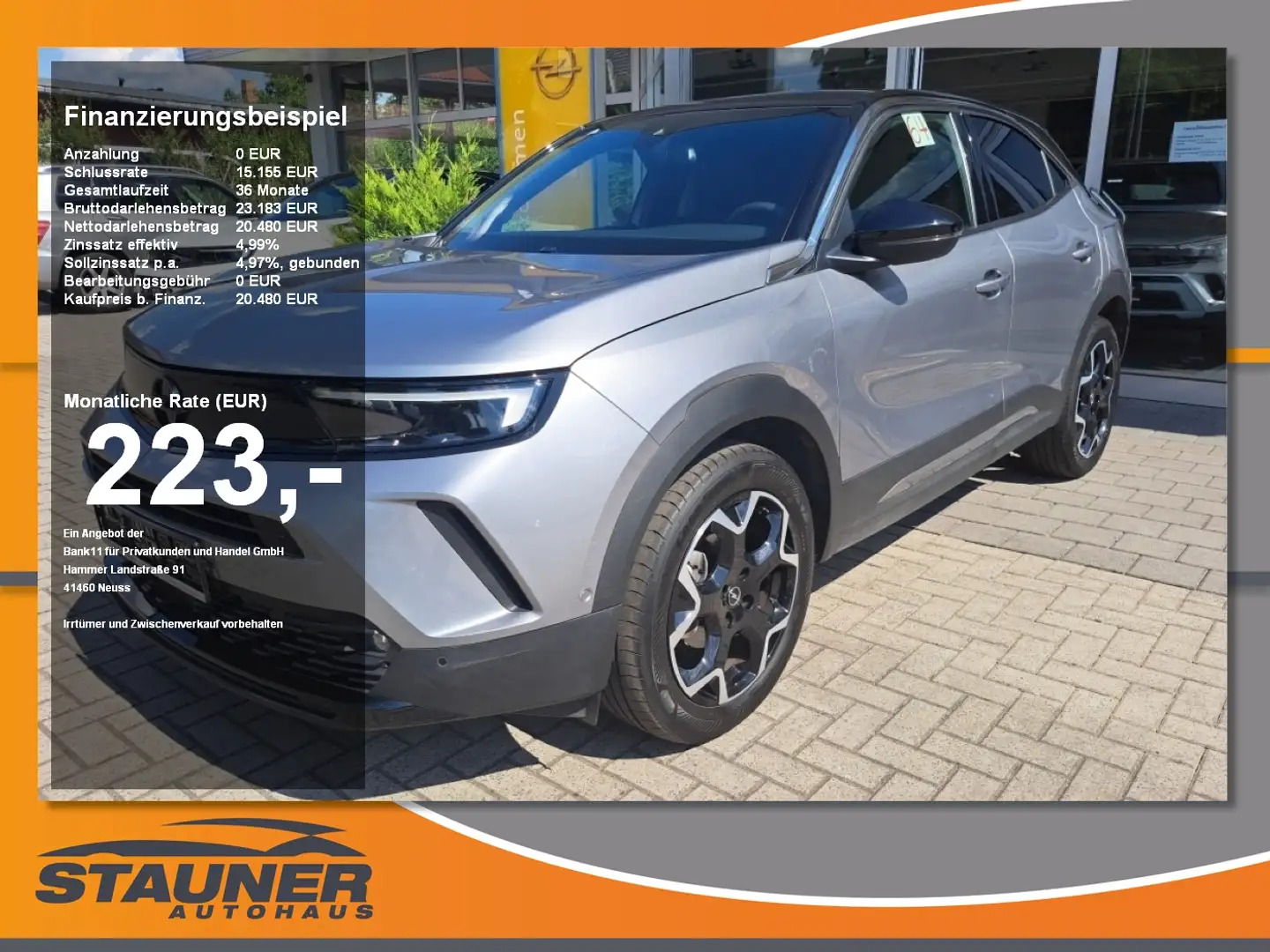 Opel Mokka 1.2 Turbo Ultimate LED Scheinwerfer, Navi Grau - 1