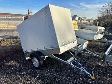 Steely DK kippbar Tieflader mit Hochplane 140cm, 7