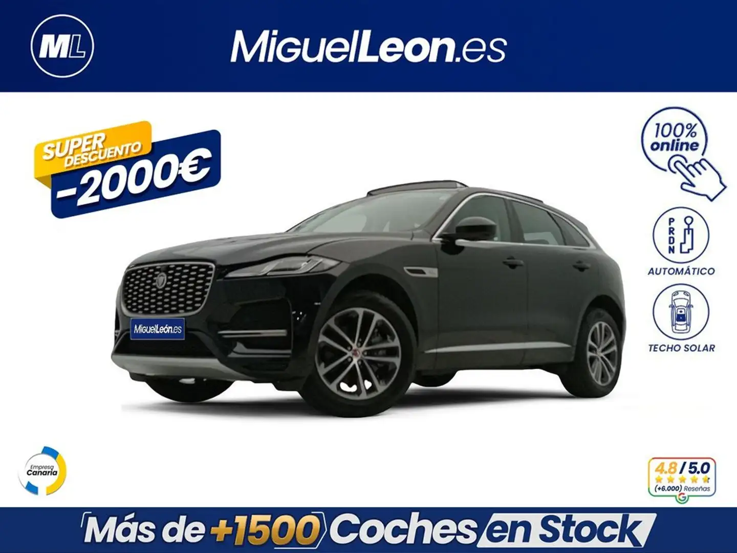 Jaguar F-Pace 2.0D I4 204PS AWD Auto MHEV Standard 5 Puertas Negro - 1