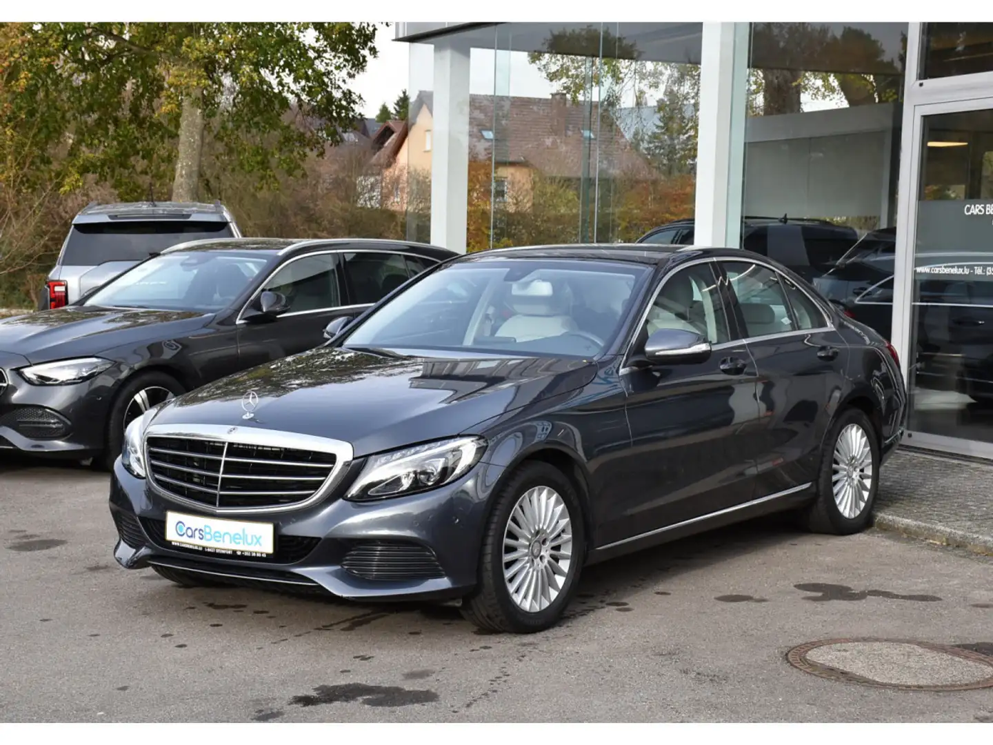 Mercedes-Benz C 200 7G-Tronic CUIR GPS ANGLE MORT 1° MAIN Gris - 2