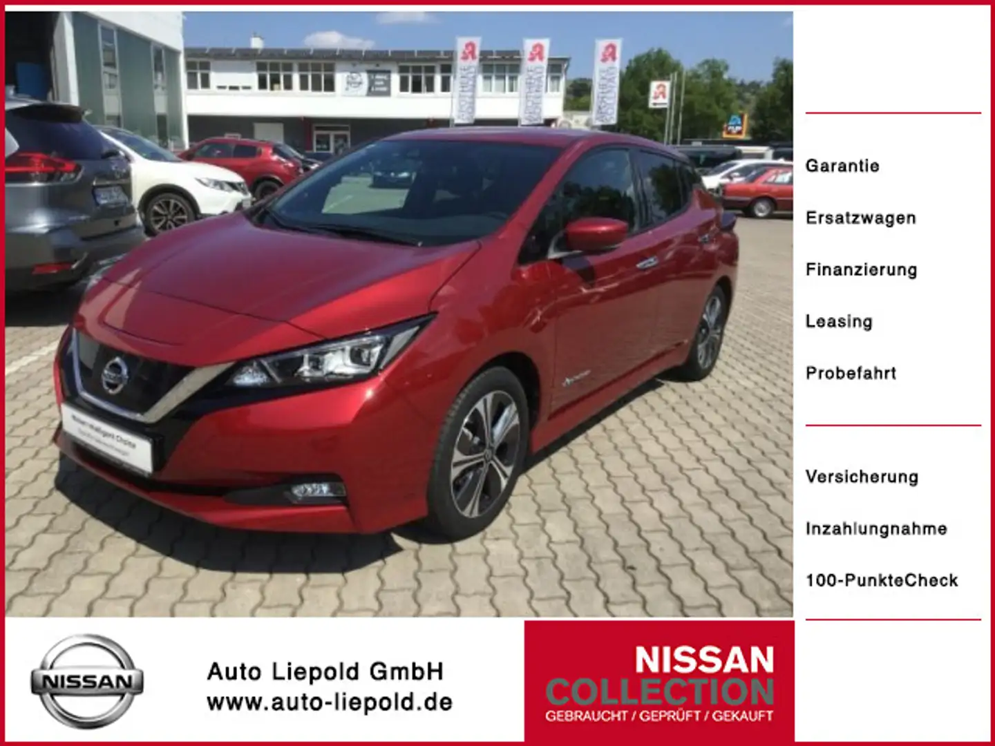Nissan Leaf ZE1 40 KWH N-Connecta Winterpaket LED Rouge - 1