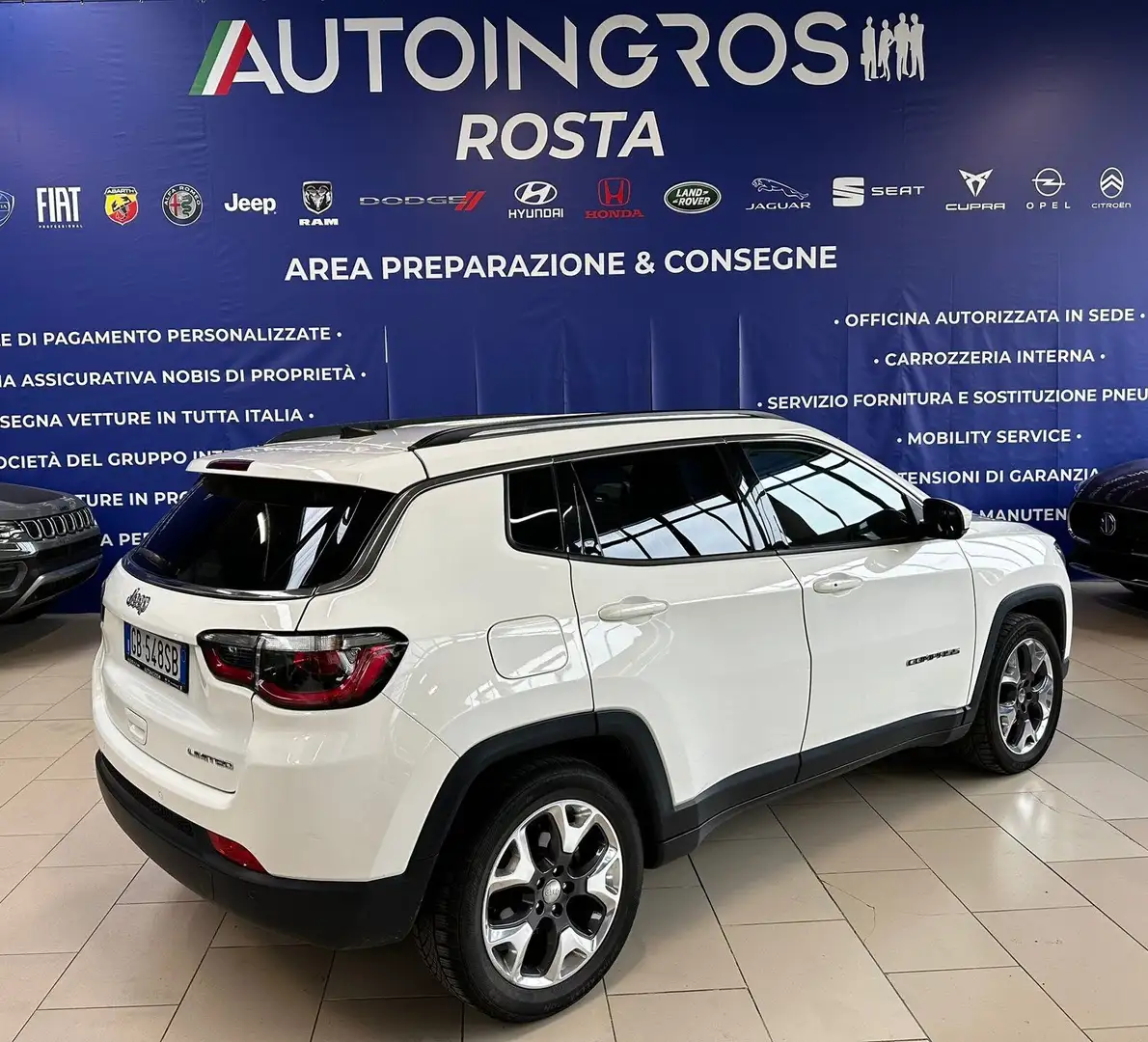 Jeep Compass 1.6 mjt Limited 2wd 120cv my19 USATO GARANTITO Bianco - 2