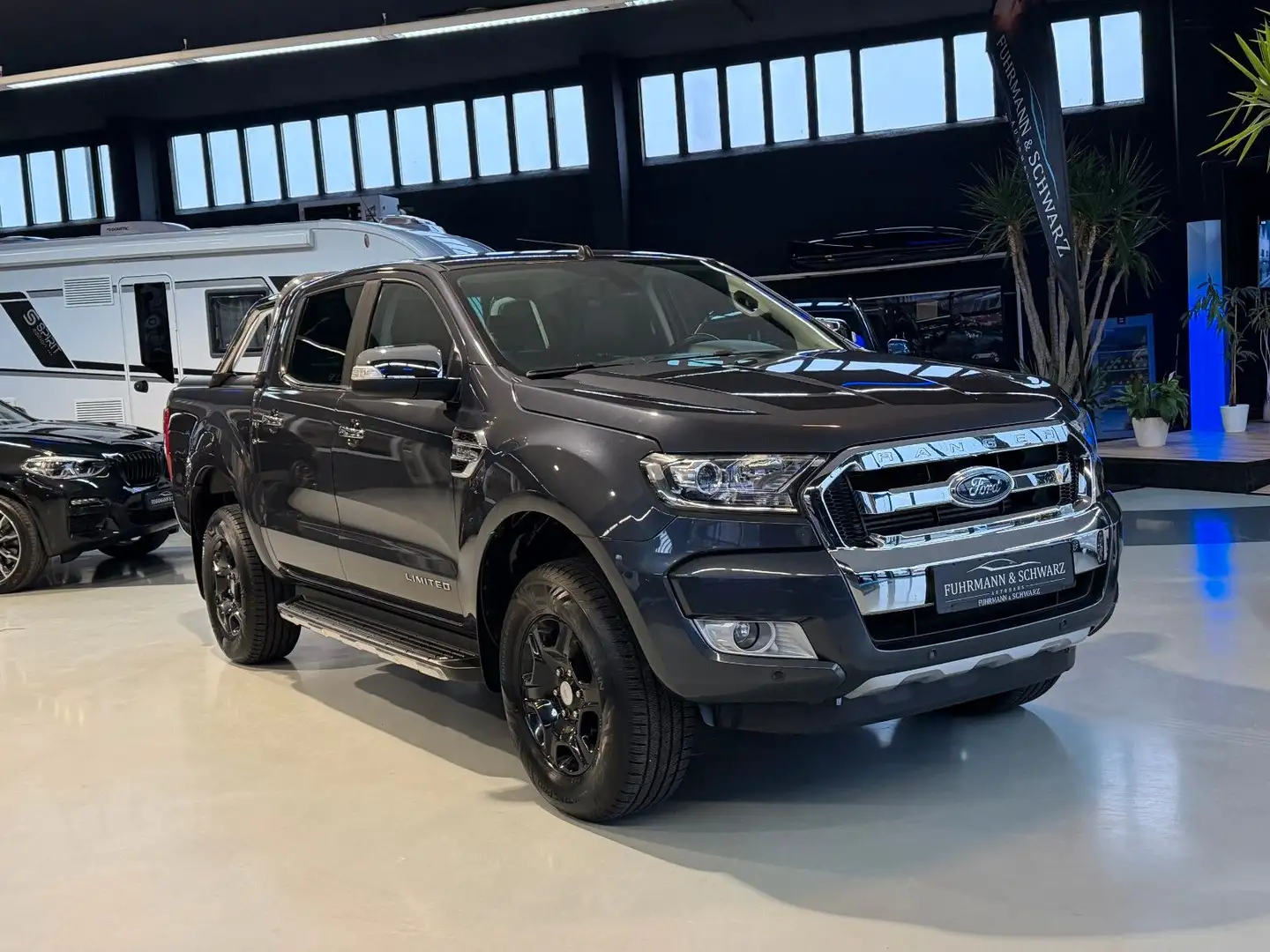 Ford Ranger 3.2 Autm. Limited AHK+Rfkam+NAV+Laderollo Gris - 2
