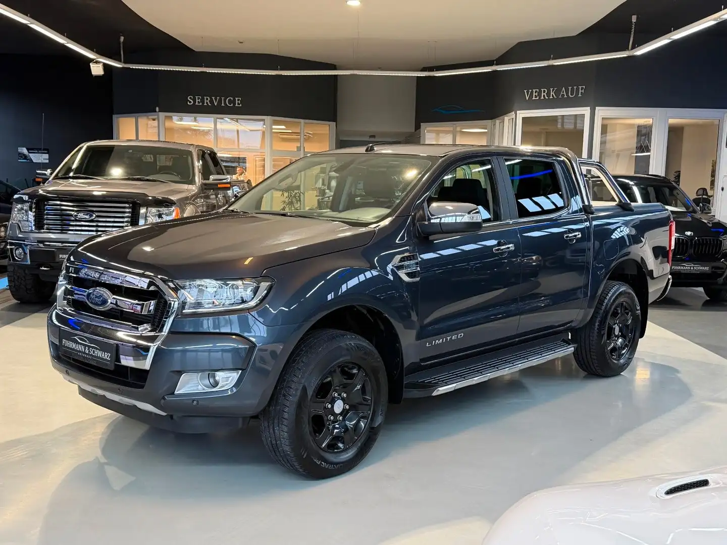 Ford Ranger 3.2 Autm. Limited AHK+Rfkam+NAV+Laderollo Gris - 1