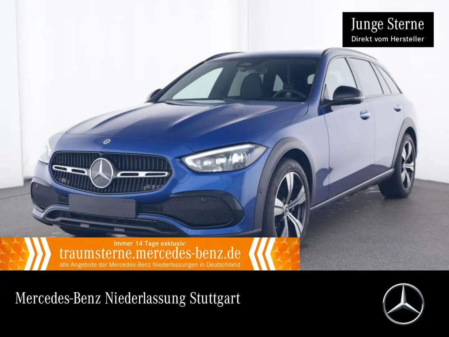 Mercedes-Benz C 200 T 4M AVANTG+NIGHT+360+AHK+TOTW+KEYLESS+9G Blau - 1