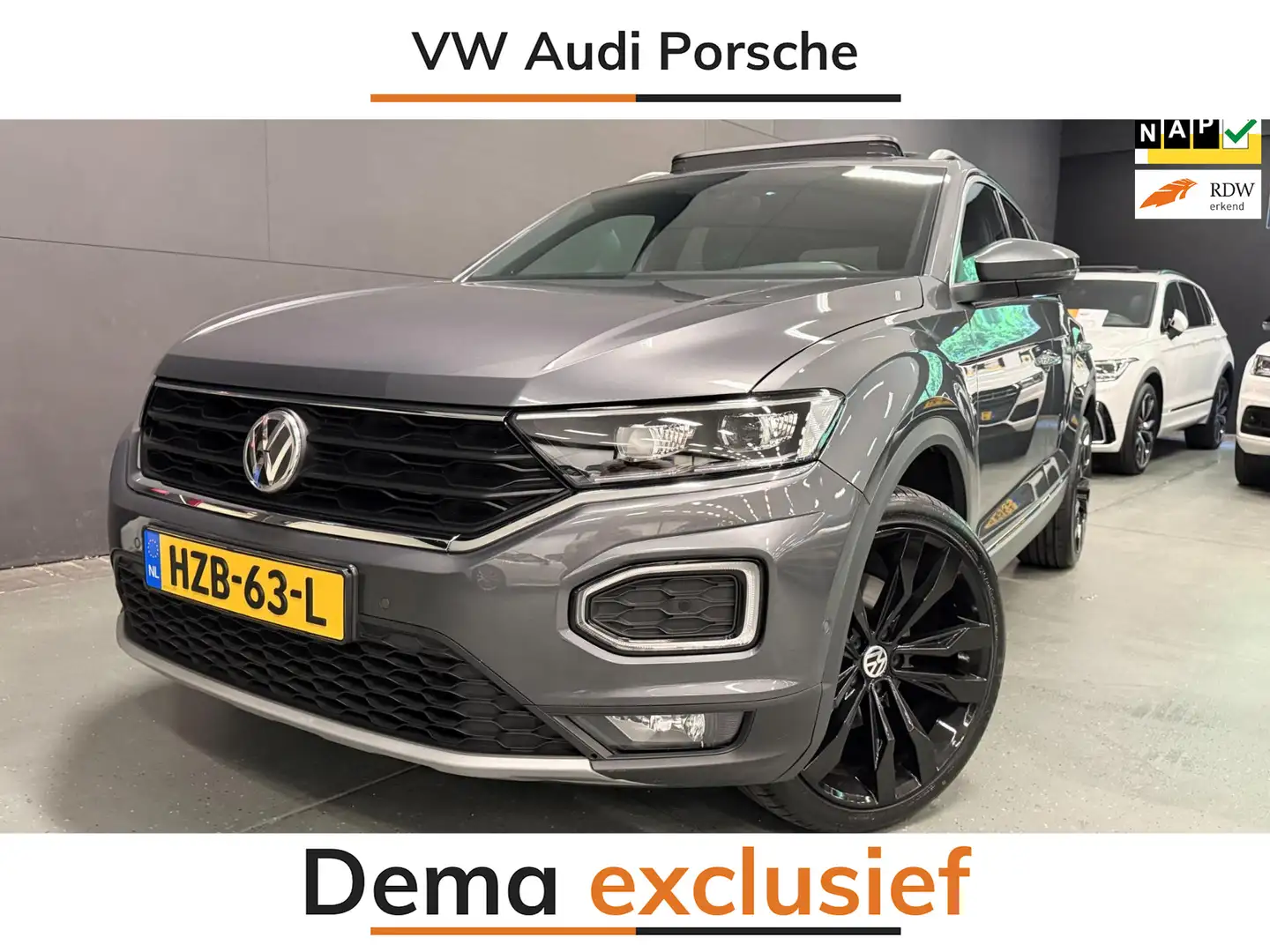 Volkswagen T-Roc 2.0 TSI 4Motion Sport PANO/V-COCKPIT/LED/DAB/CARPL Grijs - 1