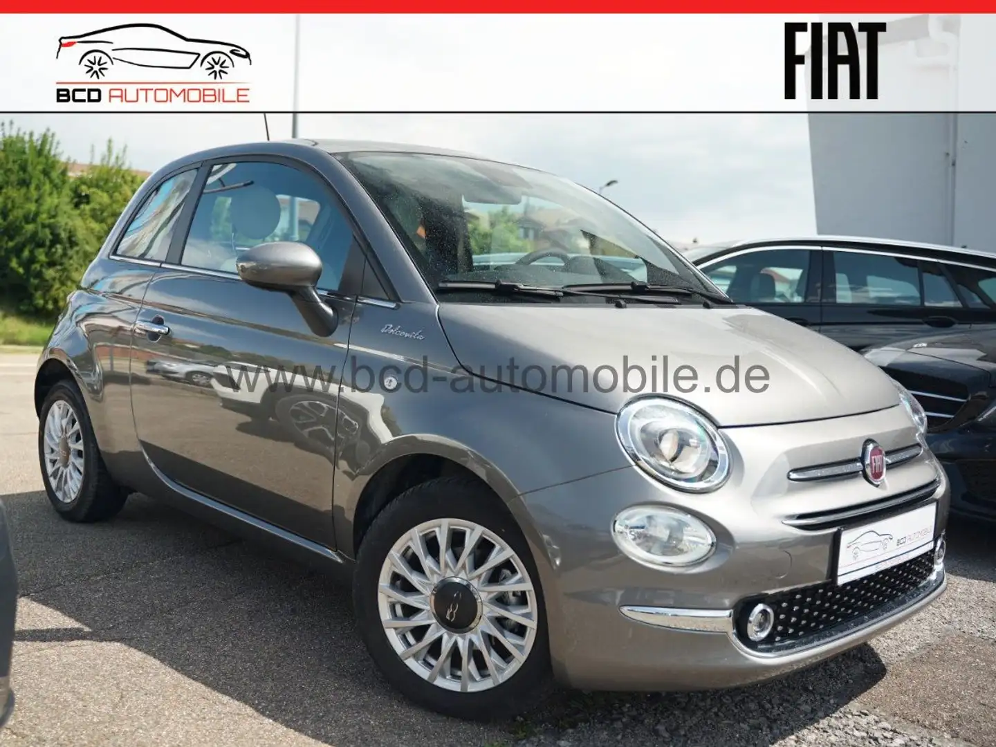 Fiat 500 DolceVita 1.0 GSE Hybrid*PANO*NAVI*APPLE*PDC Gris - 2