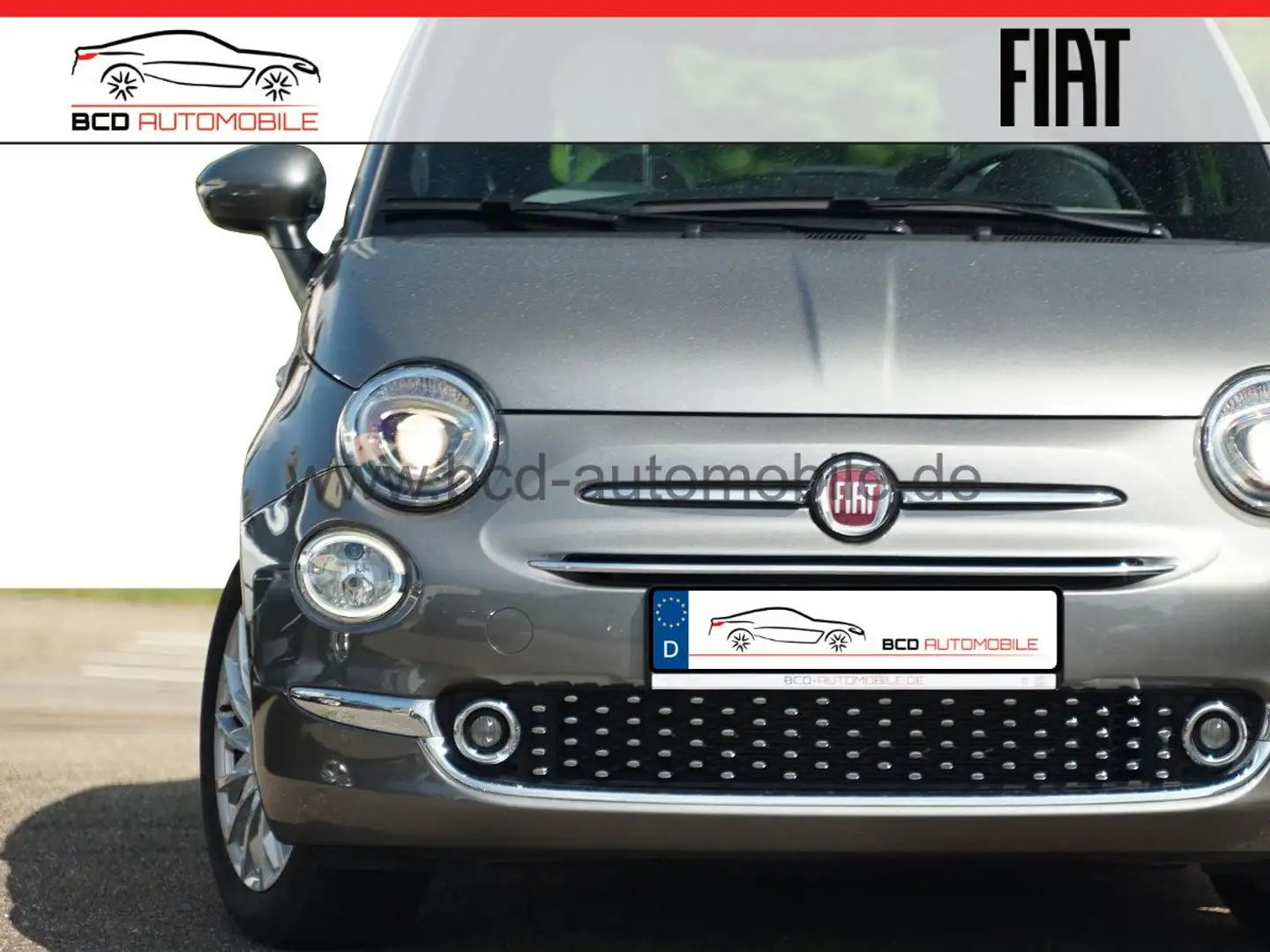 Fiat 500 DolceVita 1.0 GSE Hybrid*PANO*NAVI*APPLE*PDC Gris - 1