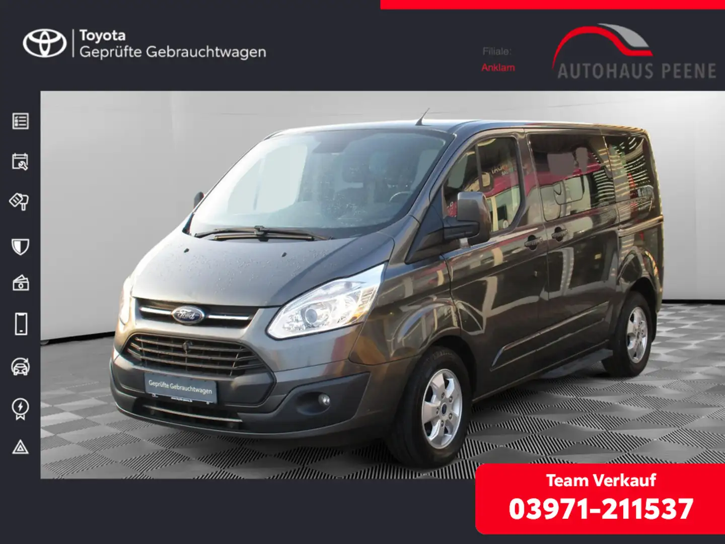 Ford Tourneo Custom 2.0 TDCi 310 L1 Titanium Szary - 1