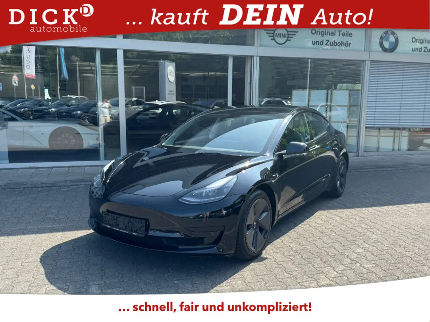 Tesla Model 3 RWD PANO+LED+NAVI+SHZ+KAMERA+ACC+WP Zwart - 1