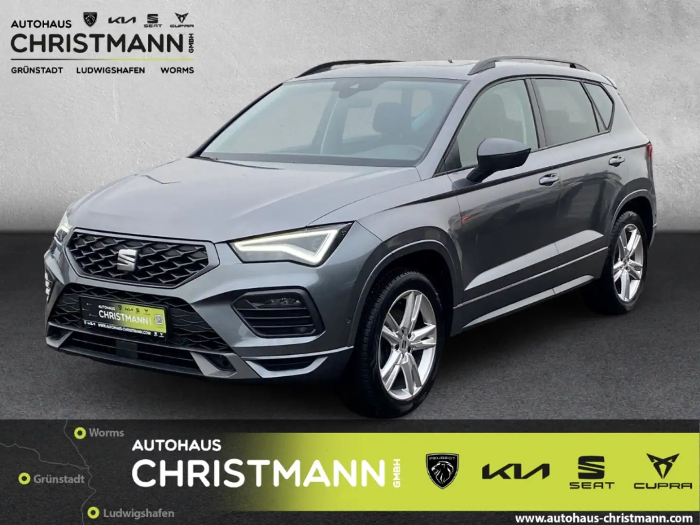 SEAT Ateca FR 4Drive 2.0 TDI EU6d AD AHK-klappbar Navi digita Grau - 1