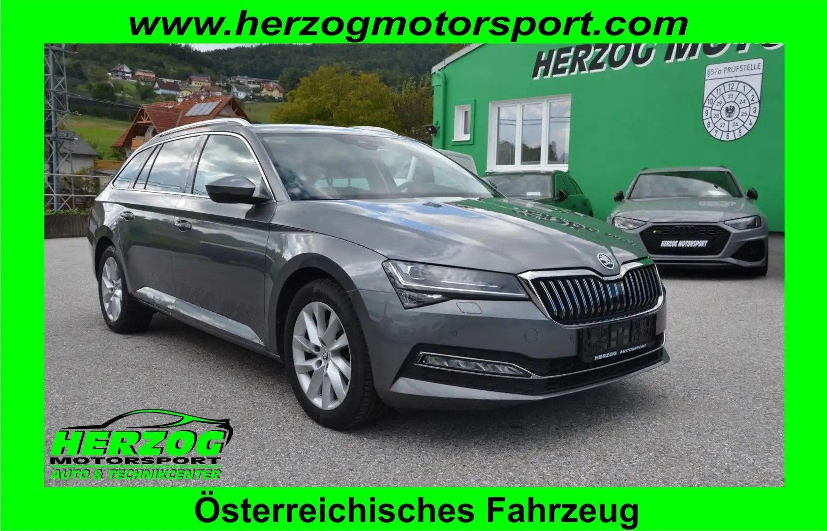 Skoda Superb Superb Kombi 2,0 TDI Style MATRIX AHV STAND-H 1.Be Gris - 1
