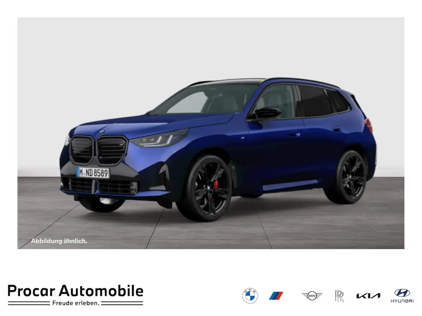 BMW X3 M 50 xDrive M-SPORT PRO PANO AHK 21'' H/K HEAD UP Blauw - 1